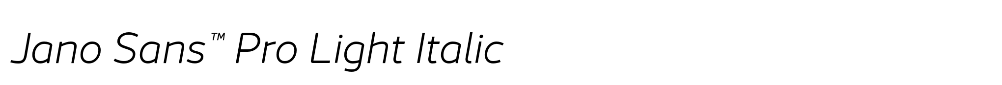 Jano Sans™ Pro Light Italic image